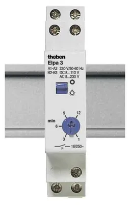 Produktbild von Theben ELPA 3, Blau, Grau, Analog, 0,5 min, 220 - 240 V, 50 - 60 Hz, 2300 W