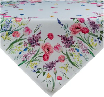 Produktbild von Tischdecke Tischläufer Druck Frühlingswiese Frühling 85 x 85 cm
