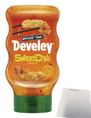 Produktbild von Develey Foodtrip-Sauce Sweet Chili (300ml Flasche) + usy Block