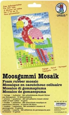 Produktbild von Moosgummi Mosaik Papagei