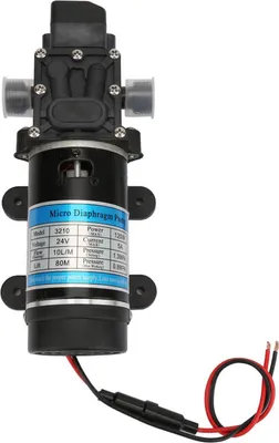 Obrázek produktu pro 120W elektrické vodní čerpadlo 10L/m samonasávací membránové čerpadlo pro vysokotlaké myčky 24V/5A
