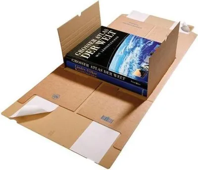 Produktbild von Medienverpackung Gigafix Maße 230x165x20-80mm braun SK-Verschluss TRANSPAK