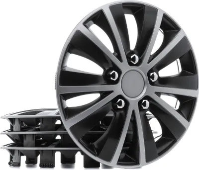 Produktbild von 13" Zoll Radkappe Silber Schwarz Radzierblende Radblende für VW POLO (9N) 100009A0030 RIDEX