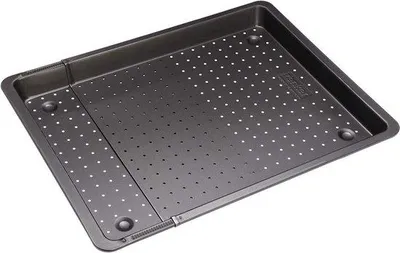 Produktbild von Famanu Backblech perforiert, ausziehbar und verstellbar - 52-37 cm x 33 cm