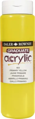 Produktbild von Daler Rowney Graduate Acrylfarbe Primary Yellow 500 ml 1 stk