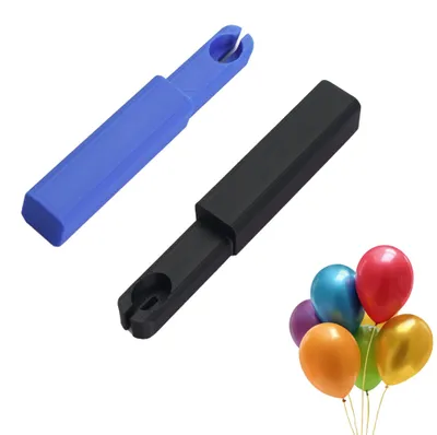 Ballonbindewerkzeug-Set, 2 Stück, Kunststoff, Schwarz-Blau