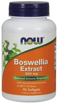 Produktbild von NOW Foods - Boswellia Extrakt, 500mg, 90 Weichkapseln
