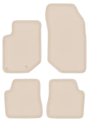 Produktbild von DURBAN Beige Velours-Fußmatten-Set für Citroen C4 III Schrägheck (2020-)