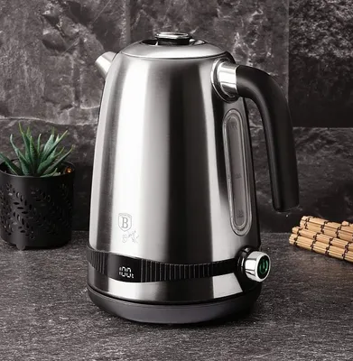 Obrázek produktu pro Berlinger Haus Rychlovarná konvice BLACK SILVER ETERNAL s regulací teploty stříbrná 1,7 l HOMLA