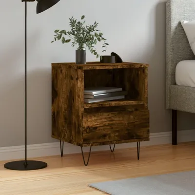 Obrázok produktu pre vidaXL Nočný stolík Smoked Oak 40x35x50 cm odvodený výrobok z dreva