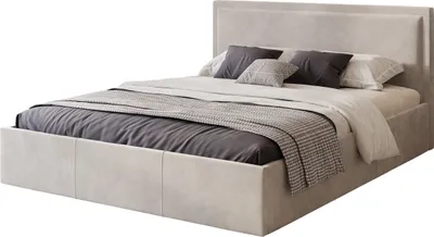 Produktbild von FEDVE Polsterbett Doppelbett Osterne Schlafzimmer Bett Bettkasten 180x200 cm Hellbeige (Riviera 21)