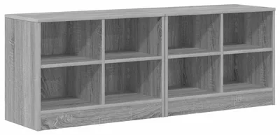 Immagine prodotto di vidaXL Comodino, set da 2 pezzi, grigio Sonoma, 66 x 33 x 48 cm, materiale a base di legno