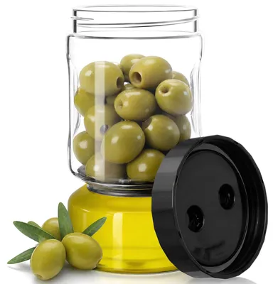Produktbild von VINATO Gurkenglas zum Umdrehen, 930 ml Fermentierglas mit Sieb & Umkehrsystem, L
