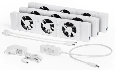 3er-Set Heizungsventilator für Heizkörper, leise, energiesparend