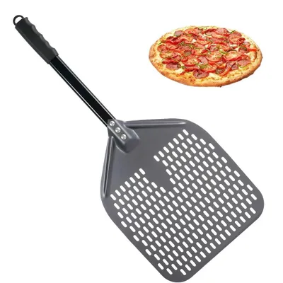 Produktbild von Pizzaschaufel 12 Zoll perforierter Pizzaschieber, rechteckige Pizzaschaufel