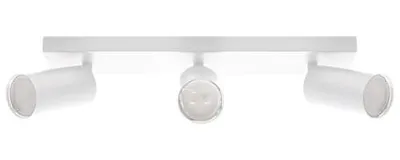 Productafbeelding van Wand- en plafondlamp, wit, 3 lampen, 3x35W, GU10, IP20, MANAM, Ideus, 03761