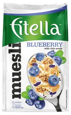 Produktbild von Fitella Musli chrupkie borówkowe z nasionami chia 300 g