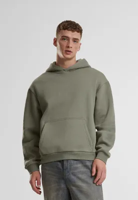 Produktbild von Urban Classics Herren-Kapuzenpullover mit Kapuze Demiay olive XS