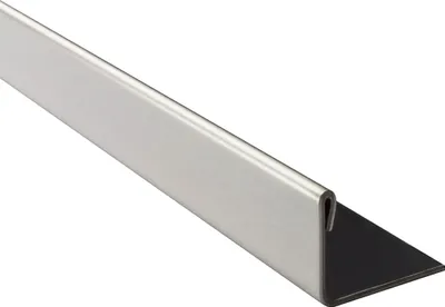 Produktbild von L-Profil Edelstahlschiene Profil Fliesenschiene Edelstahl V2A L250cm 15mm glänzend