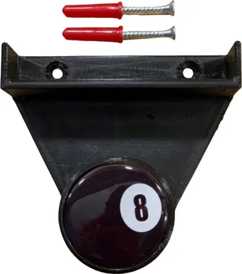 Produktbild von Billard-Dreieckshalter, Wandhalterung, Billardkreidehalter, 3D-gedruckt, Billardzimmer, Billardzubehör-Organizer für die Club-Billardzimmer-Bar