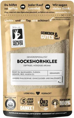 Produktbild von Bockshornklee gemahlen, für asiatische & orientalische Gerichte, Bockshornkleesamen gemahlen, 100g