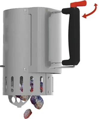Image de Barbecook Charcoal starter with safe drop acier inoxydable