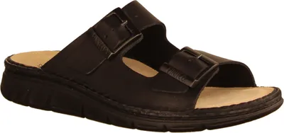 Produktbild von Finn Comfort Cayman-Soft, Herren Pantolette, Black, Leder, NEU - Herrenschuhe Sandale / Pantolette, Schwarz, leder (western)