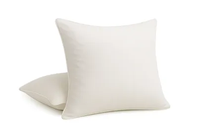 Produktbild von Baumwolle Kissen, Kopfkissen, 80% Daunen, 20% Federn, 50x50 cm, 1 kg, weiss