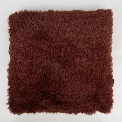 Produktbild von Kuschelkissen Plüsch & Velours marsala 45x45cm Sofakissen