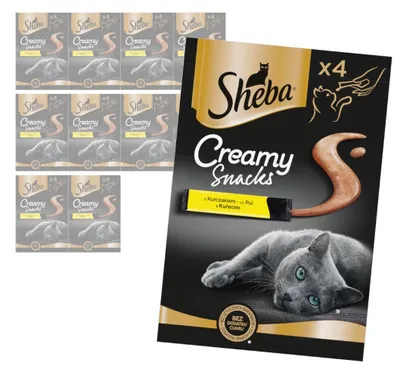 Zdjęcie produktu dla Sheba Creamy Snacks 11x48g Kremowy Przysmak z Kurczakiem Dla Kota