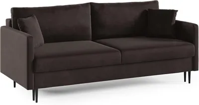 Zdjęcie produktu dla LIKMA Rozkładana Kanapa Mara Brązowa 209x93x92 cm z Funkcją Spania, Pojemnikiem na Pościel, Sofa w Tkaninie Riviera 28