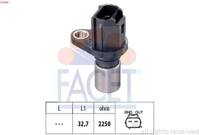 Produktbild von FACET Nockenwelleposition Sensor für TOYOTA Yaris Schrägheck (P9) Nockenwellen 9.0486