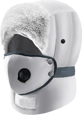 Produktbild von Wintermützen für Herren und Damen, Vollgesichtsmaske, Kälteschutzkappe, Winterjagdmütze, Fliegermütze