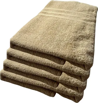 Produktbild von 4er-Set Handtücher 50x100cm Taupe 100% Baumwolle, 450g/m² extra saugfähig