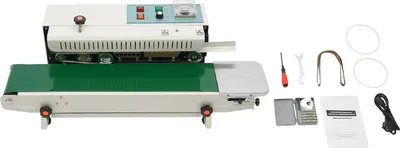 Immagine prodotto di Macchina sigillatrice, larghezza di sigillatura regolabile, controllo efficiente della temperatura, colori: beige e verde, spina UE