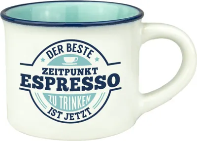 Produktbild von Persönliche Espressotasse Mokkatasse – Der beste Zeitpunkt