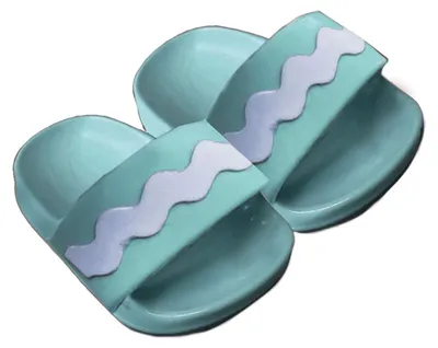Obrázek produktu pro Koupací pantofle pro panenky, mátové, velikost 38-45 cm