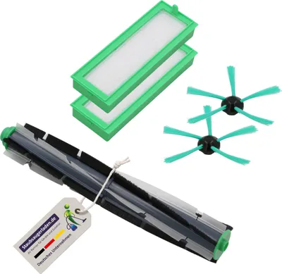Produktbild von Bürste ( Walze, Rundbürste), 2 Filter + 2 Eckbürsten für Vorwerk VR 200, VR 300
