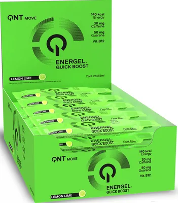 Produktbild von QNT Energel (25x55ml) Lemon Lime - Energie & Ausdauer - Energie-Gel