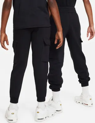 Produktbild von Nike K Nsw Club Flc Crgo Pnt Lbr Black/White Black/White Xs