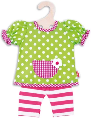 Produktbild von Puppen- Bluse+Legging bunt, 28-33cm