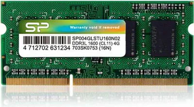 Immagine prodotto di Silicon Power SP004GLSTU160N02 memory module 4 GB 1 x 4 GB DDR3L 1600 MHz