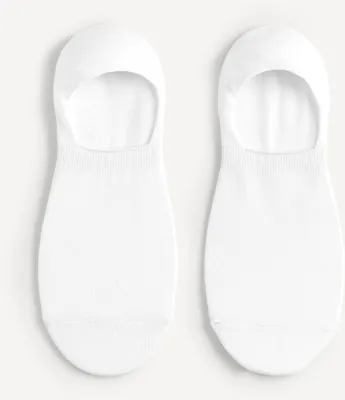 Obrázok produktu pre Invisible Misible bavlnené ponožky Supima® White ON here