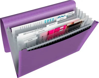 Produktbild von Esselte 628448, Konventioneller Dateiordner, A4, Polypropylen (PP), Lavendel, Durchscheinend, Gummiband, 330 mm