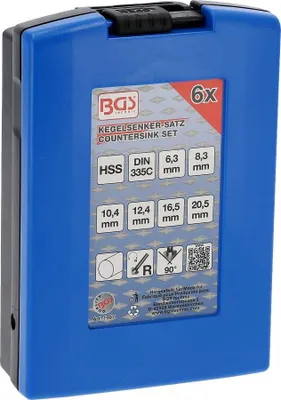 Produktbild von BGS 1997 Kegelsenker Sortiment, 6-tlg. HSS, DIN 335 Form C