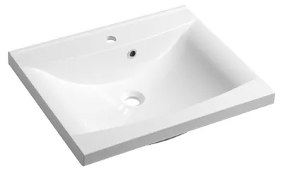 Zdjęcie produktu dla Sapho Lucia - Umywalka 600x480 mm, z przelewem, z otworem na baterię, biała 50062