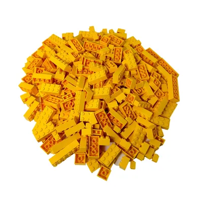 Zdjęcie produktu dla Żółte klocki LEGO® NOWOŚĆ! Ilość 500x - każdy zestaw składany indywidualnie