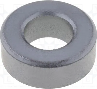 Productafbeelding van 1x Ferriet: Ringkern, lengte: 10 mm, binnendiameter: 12 mm, buitendiameter: 20 mm. Kernmateriaal: K5B RT-200-120-100