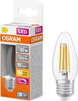 Produktbild von OSRAM 4099854445439 Dimmbare LED-Lampen, klassische Minikerzenform 3.4 W 470 lm