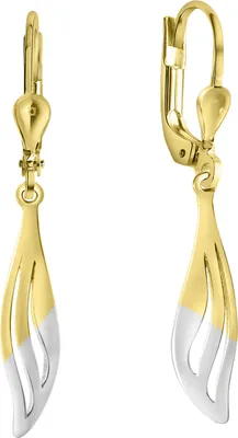 Produktbild von V Ohrhänger 375/- Gelbgold bicolor